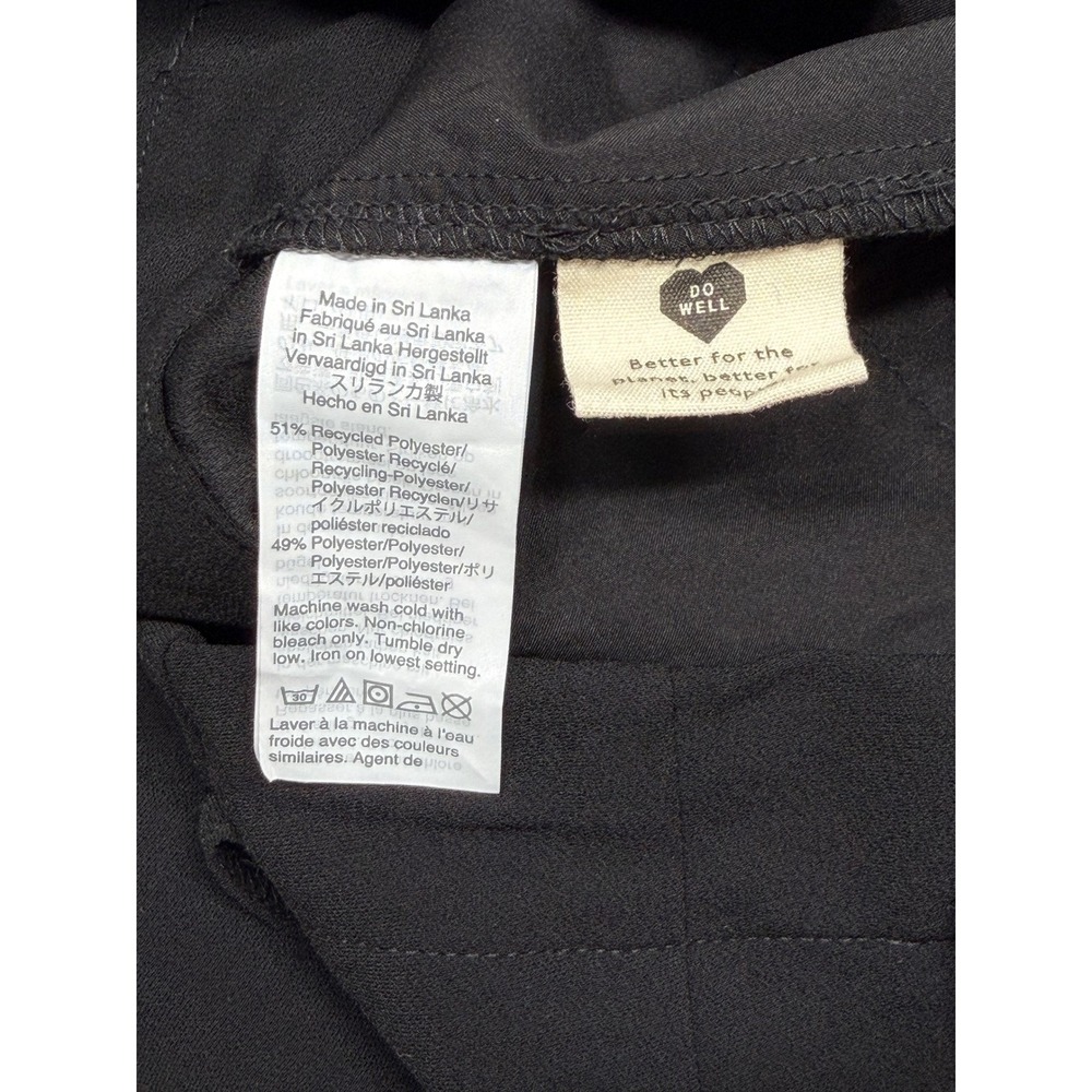 Madewell Pants Womens 2 Tall Black Pleated Tapered High Rise Minimalist Staple - Picture 4 of 8